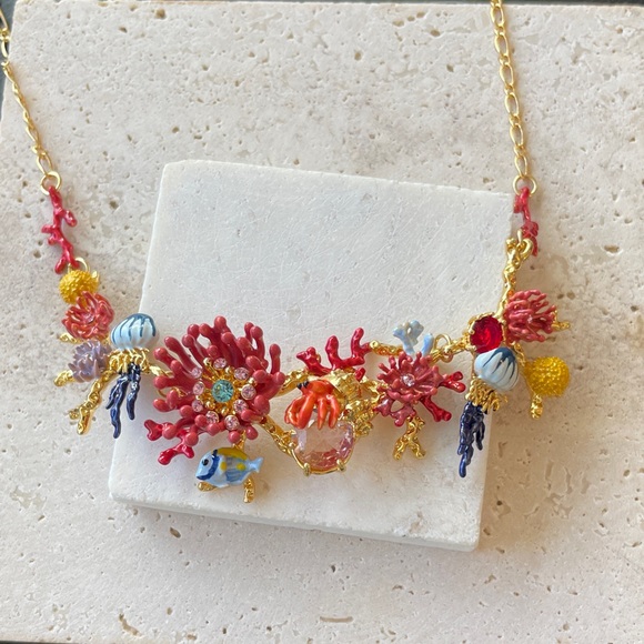 Les Néréides Jewelry - Les NEREIDES Colorful Coral Reef Necklace